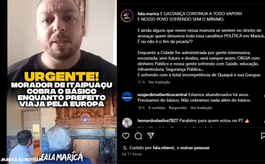 Comunidade de Maricá Exige Ação Urgente contra Situação de Descaso e Negligência, VEJA O VÍDEO