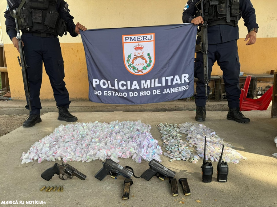 Polícia Militar de Maricá realiza prisão de criminosos e apreensão de drogas em operação de inteligência, VEJA O VÍDEO